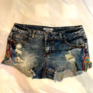 Women’s denim shorts.